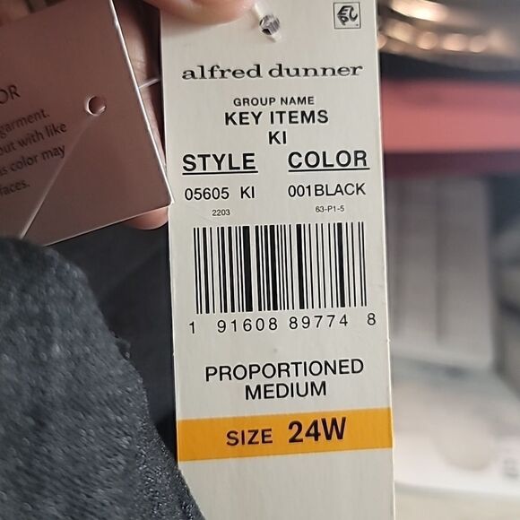 Alfred Dunner Women's Allure Slimming Plus Size Stretch Pants Size 24W - Picture 5 of 6